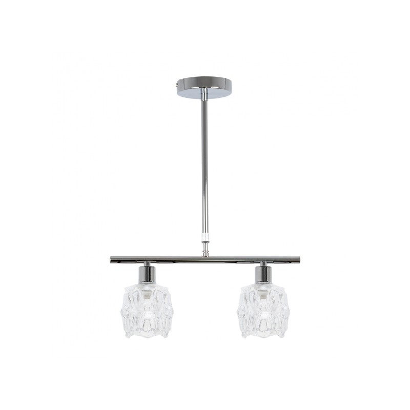 Lámpara Derby cromo 2 x LED E-14 Fabrilamp